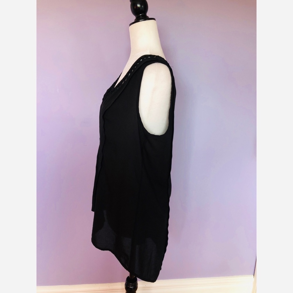 ANTHROPOLOGIE Maeve Black La Vista Top - Picture 6 of 8